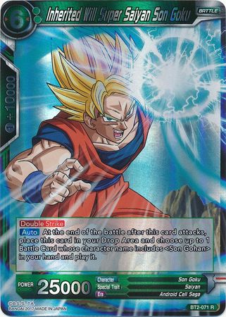 Inherited Will Super Saiyan Son Goku BT2-071 R